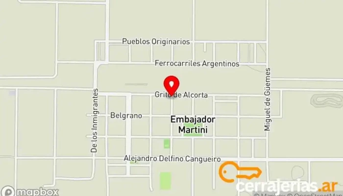 mapa de Embajador Martíni  en Embajador Martíni
