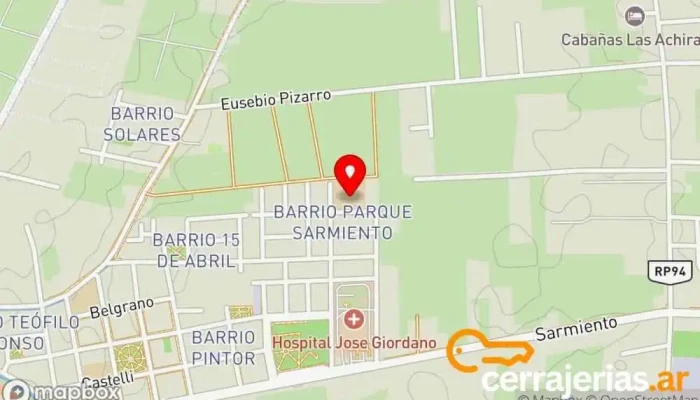 mapa de Escuela Secundaria Juan Mantovani Escuela en Villa Gral. San Martin