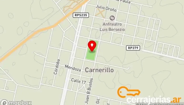 mapa de Estadio Santa Paula Club Estadio en Carnerillo
