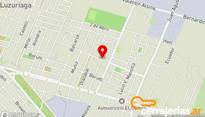 mapa de Esteban Galfo Carpintero en Luzuriaga