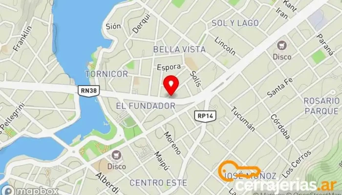 mapa de Estilo Carlos Paz Tienda de artículos para el hogar en Villa Carlos Paz