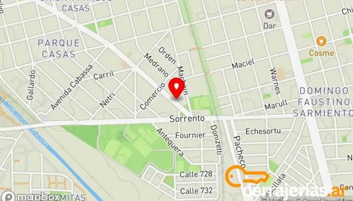 mapa de Euro Aberturas SA Fábrica en Rosario