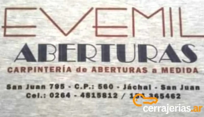 Evemil Aberturas - Jáchal