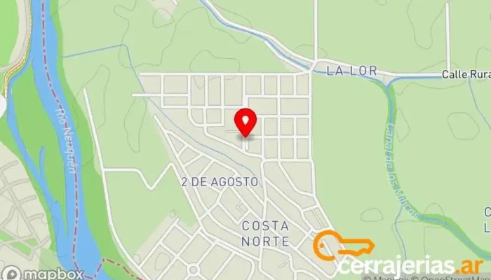 mapa de Ever delosantos Herrero, Albañil, Contratista de albañilería, Taller de metalurgia en Cipolletti