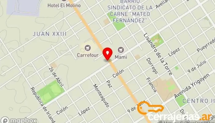 mapa de ExpoChapa SA Tienda de materiales para la construcción en Venado Tuerto