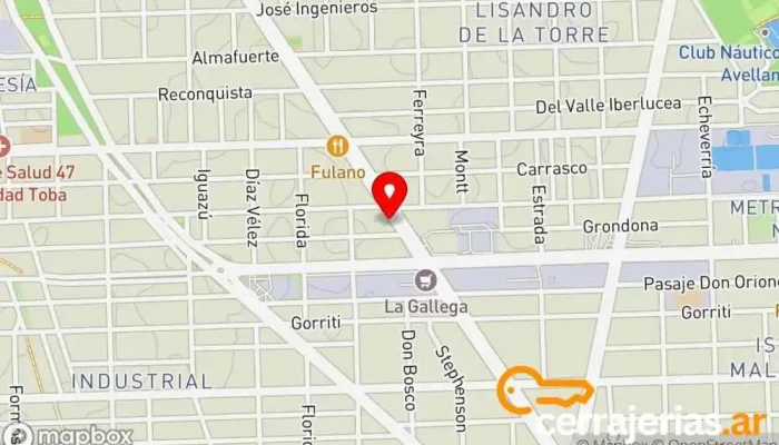 mapa de Fábrica De Aberturas  en Rosario