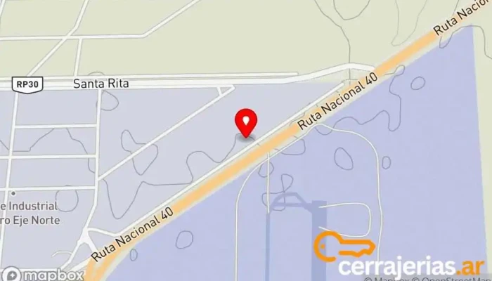 mapa de Fabrica el Renuevo S.A. Tienda de muebles, Proveedor de marcos de aluminio en Las Heras