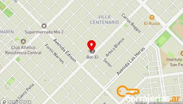 mapa de Familia Bercomat - Corralón - Resistencia Proveedor de materiales de construcción en Resistencia