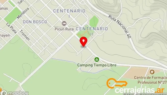 mapa de Felmat aluminio Carpintero en Chos Malal