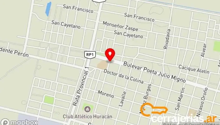 mapa de Ferretería Avenida Tienda de herramientas en San Javier