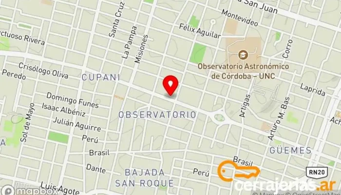 mapa de Ferretería Lencinas Hnos. Comercio, Cerrajero, Pinturería, Tienda de herramientas en Córdoba