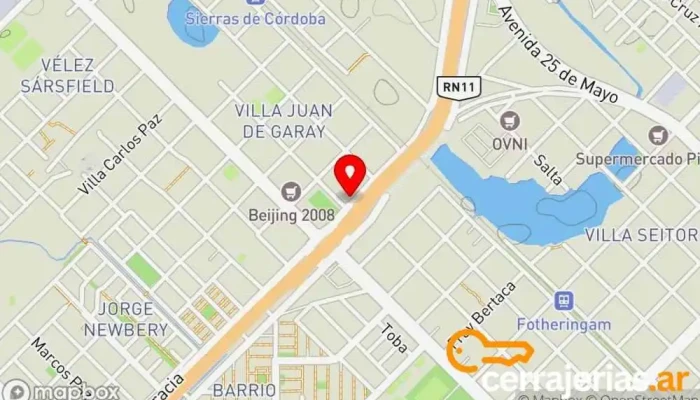 mapa de FLORyAN Puertas Fábrica de puertas, Oficina de la Administración en Resistencia