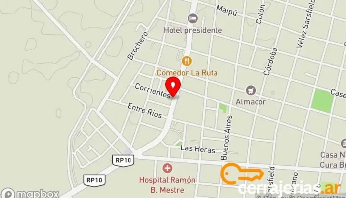 mapa de FONO BUS - SANTA ROSA DE RIO PRIMERO Centro comercial en Villa Santa Rosa