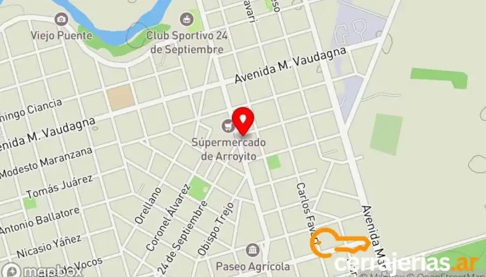 mapa de Fonsa Aberturas Proveedor de marcos de aluminio en Arroyito