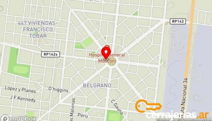 mapa de Gral. Enrique Mosconi  en Gral. Enrique Mosconi