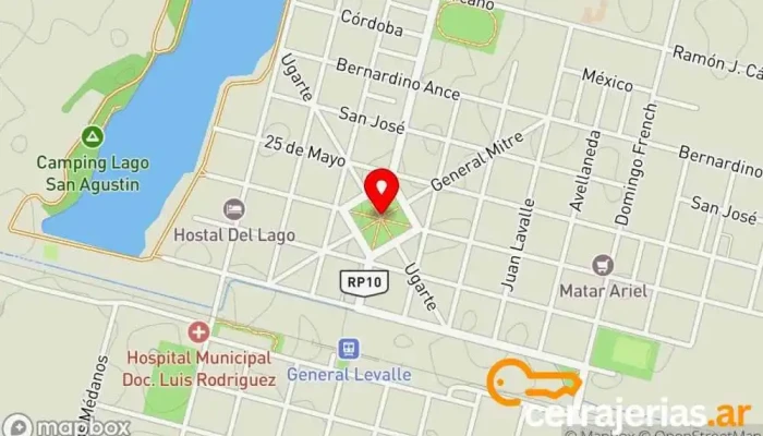 mapa de Gral. Levalle  en Gral. Levalle