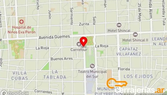 mapa de Gringo Megaberturas Tienda de artículos para el hogar en San Fernando del Valle de Catamarca