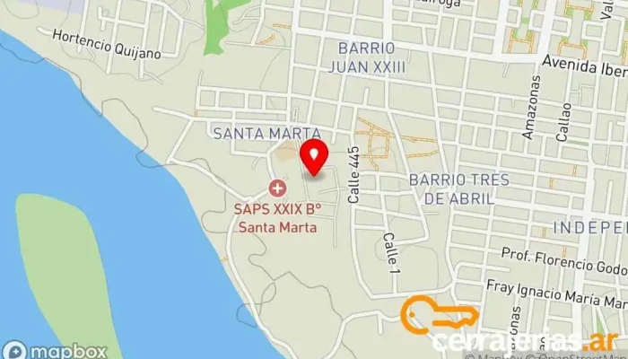 mapa de Grupo ERSA Servicio de envíos en FNH