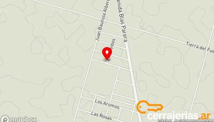 mapa de Gs Aberturas de Aluminio Carpintero en Recreo