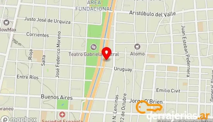 mapa de Guaymallen Aberturas Ventana de aluminio en San José