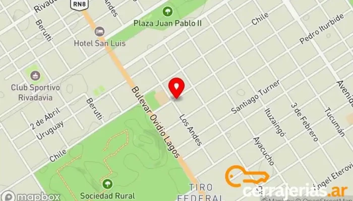 mapa de Herreria De Obra De Carlos Ricciardi Herrero en Venado Tuerto