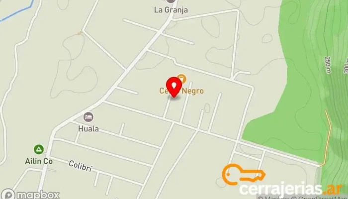mapa de Herreria Heavy Metal Herrero en U8431 Lago Puelo