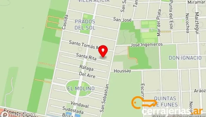 mapa de Herreria Leandro Herrero en Roldán
