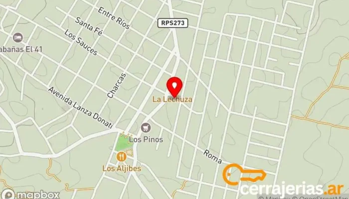 mapa de Herreriá yacanto Herrero en Villa Yacanto