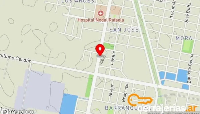 mapa de Hornos Proyecto Barro Constructor en Rafaela