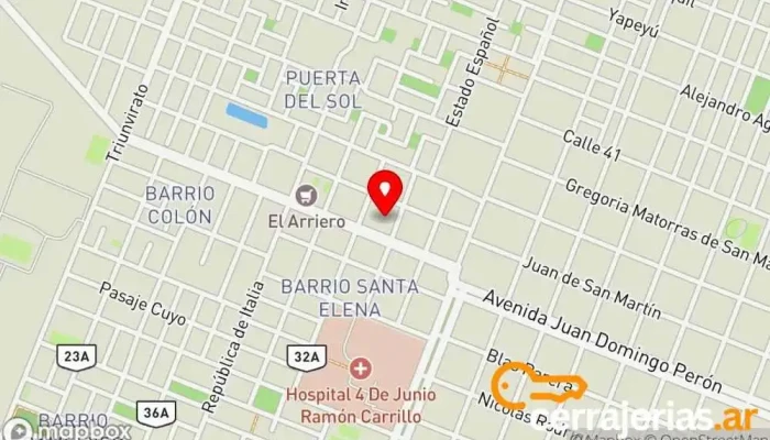 mapa de Hotel Puerta Del Sol Hotel en Sáenz Peña