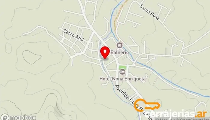 mapa de Hotel Salsacate Hotel en Salsacate