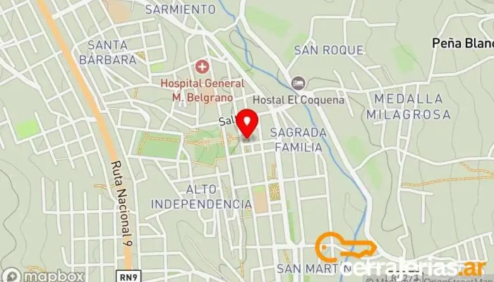 mapa de Humahuaca  en Humahuaca