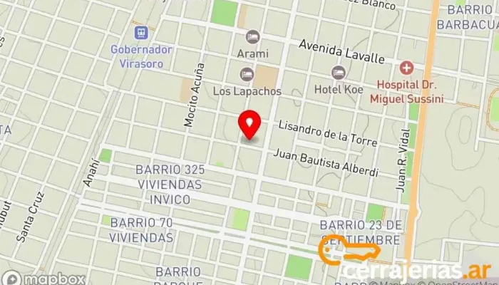 mapa de Iglesia Bautista 