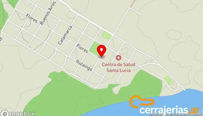 mapa de Iglesia cuadrangular Templo 