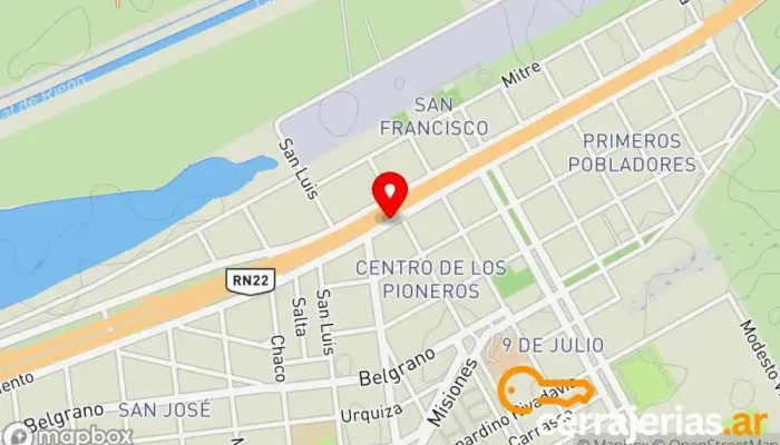 mapa de Iglesia Puerta del Reino Iglesia en Senillosa