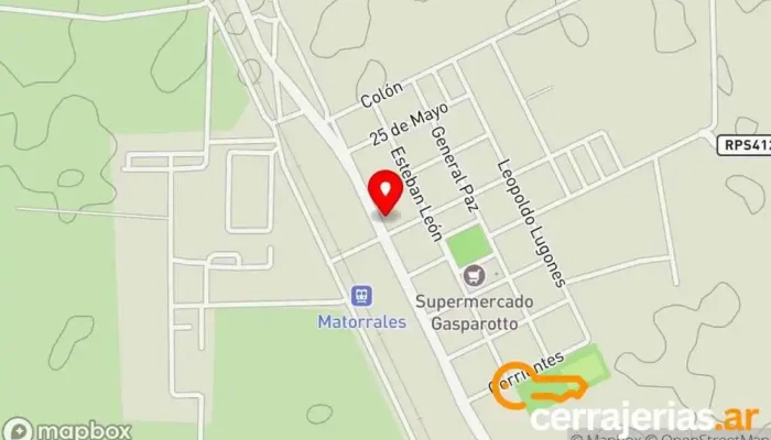 mapa de Indoors, Puertas de Interior Comercio en Matorrales