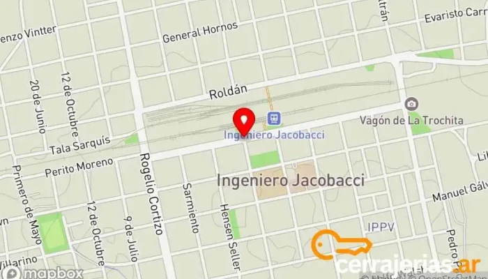 mapa de Ingeniero Jacobacci  en Ingeniero Jacobacci