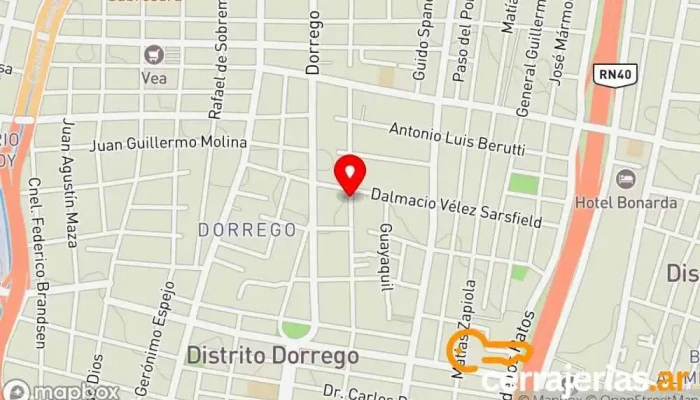 mapa de IRONFORCE Puertas y Portones  en Guaymallén