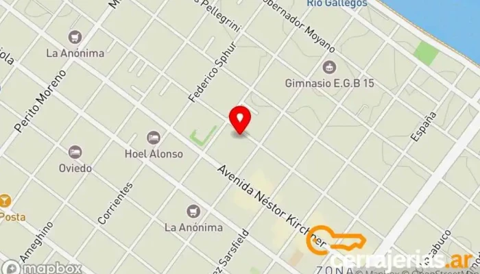 mapa de ITALPLAST ABERTURAS Carpintería en Z9400 Río Gallegos