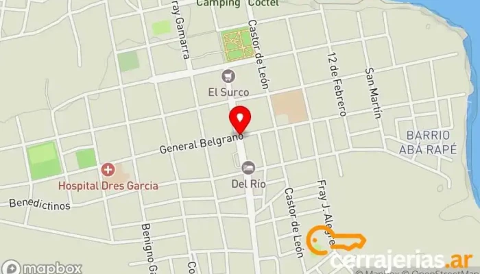 mapa de Itatí  en Itatí