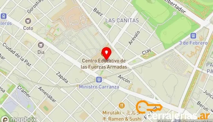 mapa de JC Cerrajería Cerrajero en GAQ