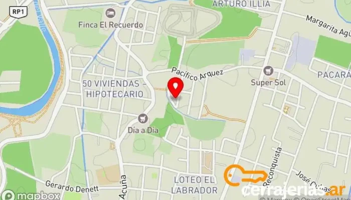 mapa de Jofe herrería en general Herrero en San Isidro