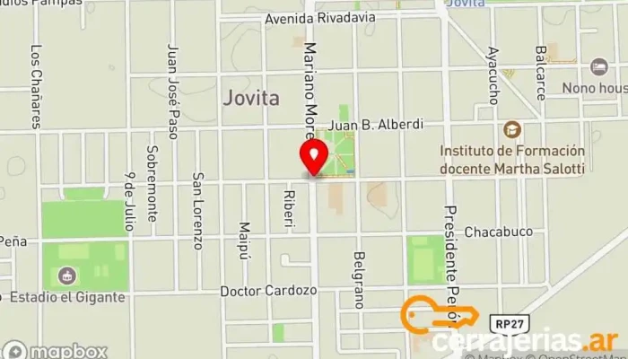 mapa de Jovita  en Jovita