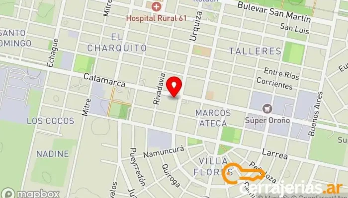 mapa de JR VIDRIERÍA Y ABERTURAS Tienda de cristales en Roldán