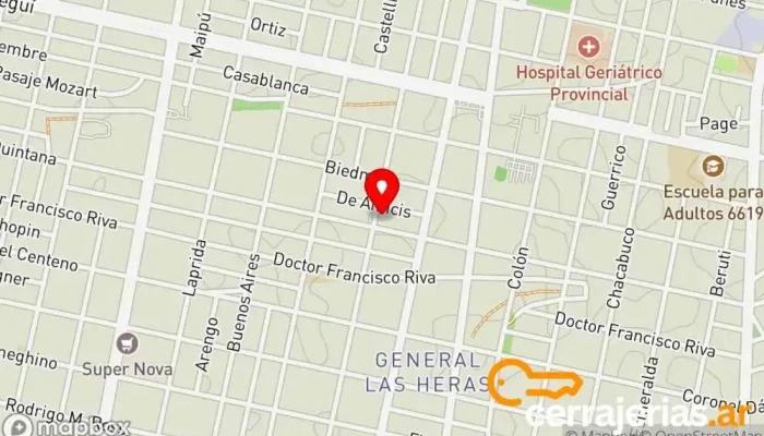 mapa de Kaio*S Cerrajeria Cerrajero en Rosario