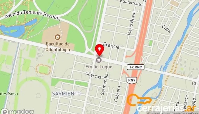 mapa de Karla Cerrajería Cerrajero en San Miguel de Tucumán