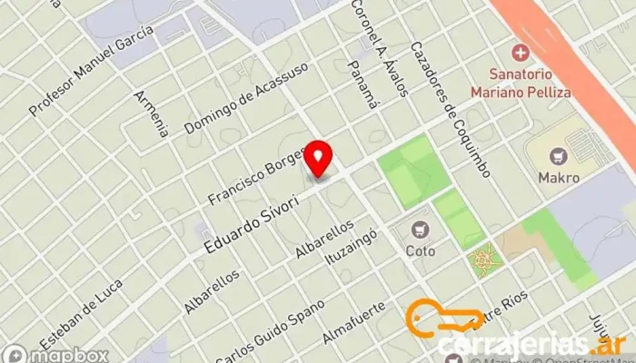 mapa de KeyStore Cerrajeria y Diagnostico Tienda de repuestos para automóviles, Taller de reparación de automóviles, Servicio de duplicación de llaves, Cerrajero, Tienda de repuestos para motos en Munro