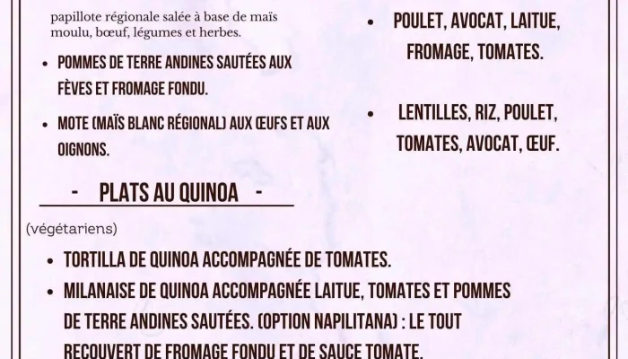 Kusikanky -  Carta - Tilcara