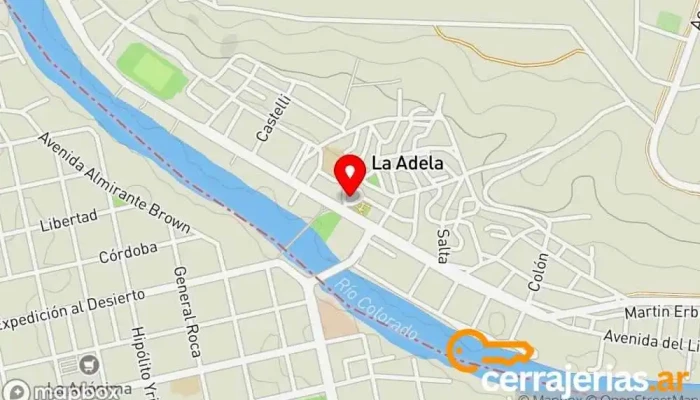 mapa de La Adela  en La Adela