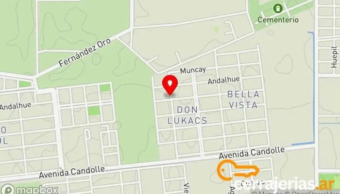 mapa de LA CASA DE LAS ABERTURAS PLOTTIER Almacén en Plottier